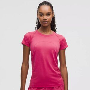 lu lu lemon athletica pink tee